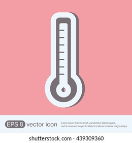 thermometer icon. laboratory equipment