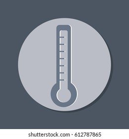 thermometer icon. laboratory equipment
