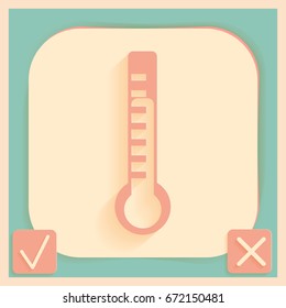 thermometer icon. laboratory equipment