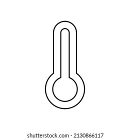 Thermometer icon in line style