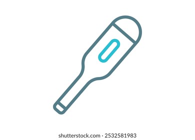 Thermometer icon. line icon style. icon related to medical. health elements vector illustration