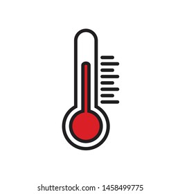 Thermometer Icon Logo Element Illustration Thermometer Stock Vector ...