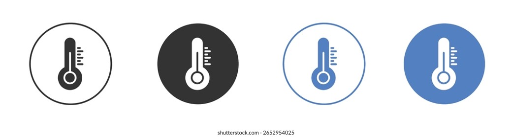 Ícone do termômetro designs de gráficos de logotipo