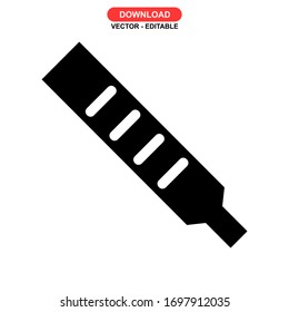 thermometer icon or logo isolated sign symbol vector illustration - high quality black style vector icons
