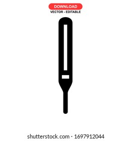thermometer icon or logo isolated sign symbol vector illustration - high quality black style vector icons
