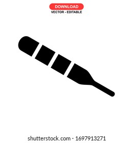 thermometer icon or logo isolated sign symbol vector illustration - high quality black style vector icons

