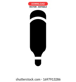 thermometer icon or logo isolated sign symbol vector illustration - high quality black style vector icons

