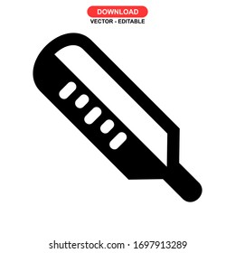 thermometer icon or logo isolated sign symbol vector illustration - high quality black style vector icons
