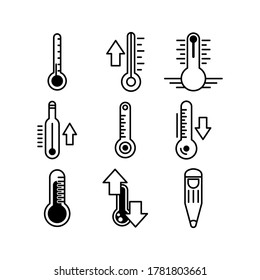 Thermometer icon or logo isolated sign symbol vector illustration - Collection of high quality black style vector icons
