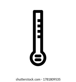 Thermometer icon or logo isolated sign symbol vector illustration - high quality black style vector icons
