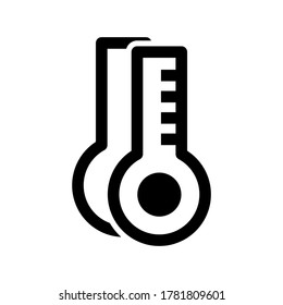 Thermometer icon or logo isolated sign symbol vector illustration - high quality black style vector icons
