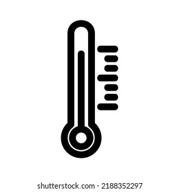 thermometer icon or logo isolated sign symbol vector illustration - high quality black style vector icons
