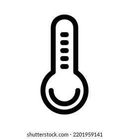thermometer icon or logo isolated sign symbol vector illustration - high quality black style vector icons

