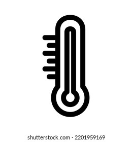 thermometer icon or logo isolated sign symbol vector illustration - high quality black style vector icons
