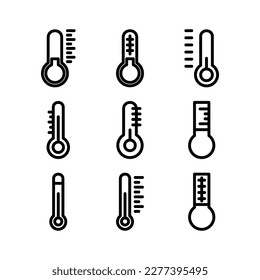 thermometer icon or logo isolated sign symbol vector illustration - Collection of high quality black style vector icons
