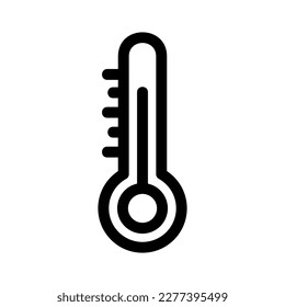thermometer icon or logo isolated sign symbol vector illustration - high quality black style vector icons
