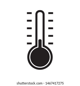 thermometer icon logo vector design template