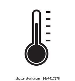 thermometer icon logo vector design template