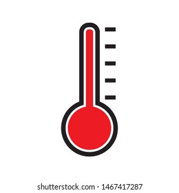 thermometer icon logo vector design template