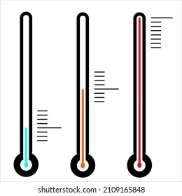 thermometer icon with low to high temperature