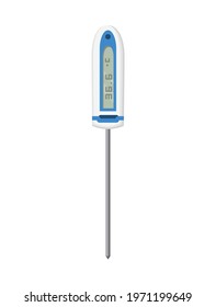 Thermometer icon. Measuring body temperature in vector. Electronic thermometer main prevention coronavirus. Design template of digital thermometer showing temperature