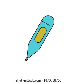 Thermometer icon, thermometer for measuring temperature, vector illustration.