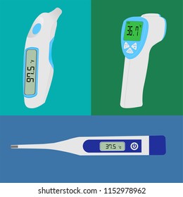Thermometer icon. medical thermometer.