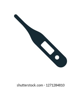 thermometer icon medical design vector