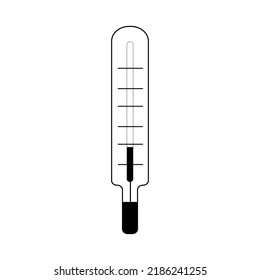 Icono del termómetro para el diseño médico. Ilustración vectorial. Tecnología médica.icon.