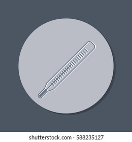 thermometer icon. medical equipment