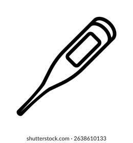 Thermometer icon . for mobile concept and web design on white background