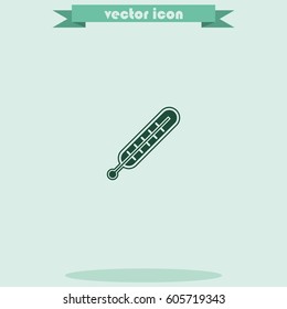 Thermometer icon. Modern thermometer. Medical thermometer.
