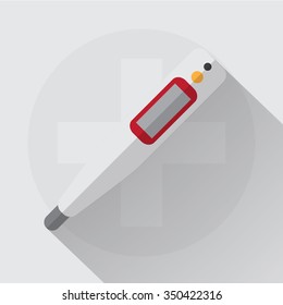 Thermometer icon. Modern thermometer. Medical thermometer. Contemporary medicine for health-care. vector illustration.