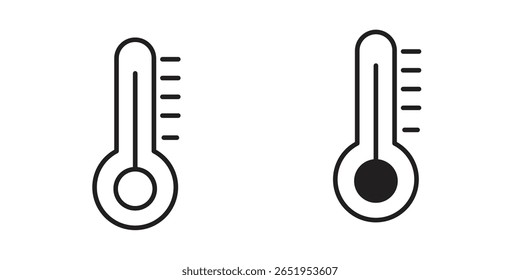 Icono del termómetro. conjunto de símbolos de Vector moderno