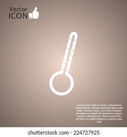 Thermometer icon on a background. Made in vector