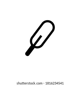 Thermometersymbol auf weißem Hintergrund