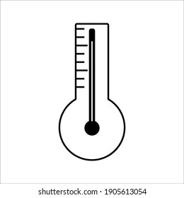 Thermometer icon on white background , vector illustration EPS 10