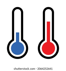 icono del termómetro sobre fondo blanco