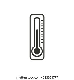 Thermometer  icon  on white background. Vector illustration.