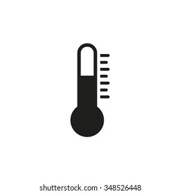 Thermometer  icon  on white background. Vector illustration. 