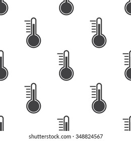  thermometer icon on white background for web