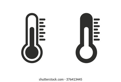 Thermometer  icon  on white background. Vector illustration.