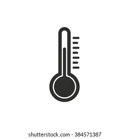 Thermometer  icon  on white background. Vector illustration.