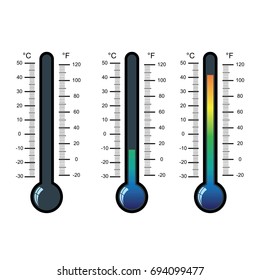 thermometer icon on white background vector illustration
