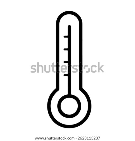 Thermometer icon on white background vector
Vector icon