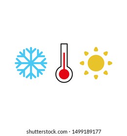 Thermometer icon on white background.Vector illustration