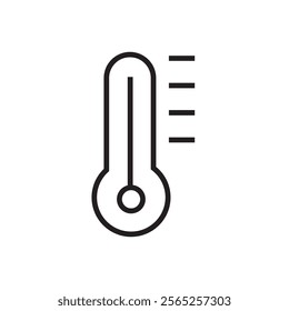 thermometer icon outline editable stroke vector eps
