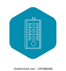 Thermometer icon. Outline illustration of thermometer vector icon for web