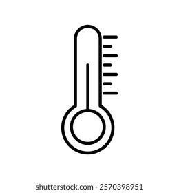 thermometer icon Outline thin set