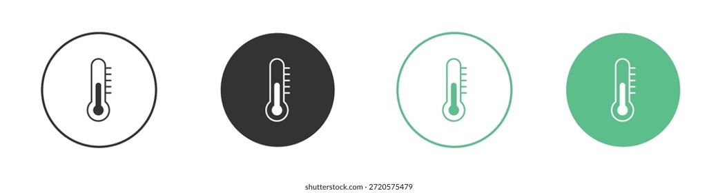 Thermometer icon pictograms. Vector eps 10